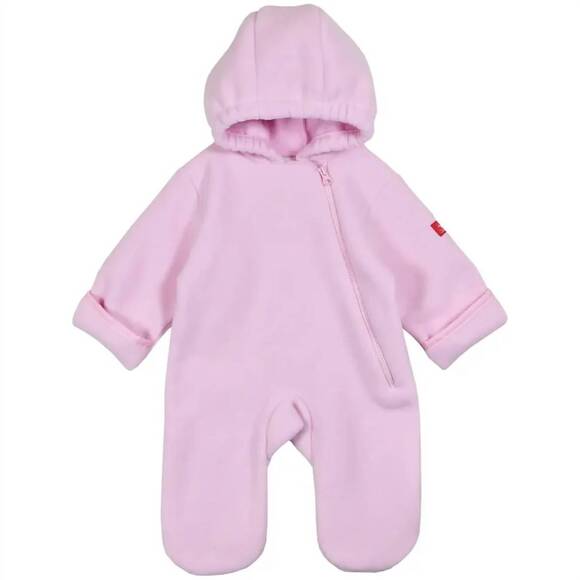 Widgeon Warm Plus Baby Girls Fleece Bunting Suit - Pink main image 1